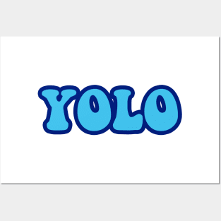 YOLO sticker Posters and Art